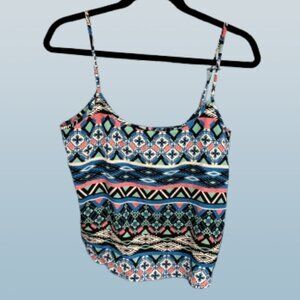 Ambiance Apparel Tank Top Open Back Size L